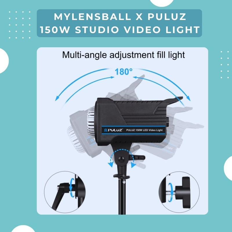 MylensBall x PULUZ 150W Studio Video Light - mylensball.com.au