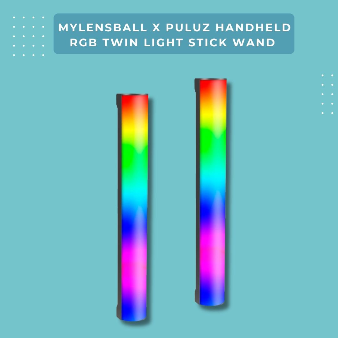 MyLensBall x PULUZ Handheld RGB Light Stick Wand - Full Colour Photo & Video Lighting - mylensball.com.au