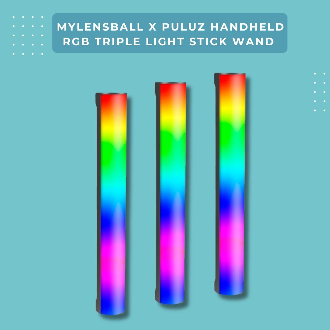 MyLensBall x PULUZ Handheld RGB Light Stick Wand - Full Colour Photo & Video Lighting - mylensball.com.au