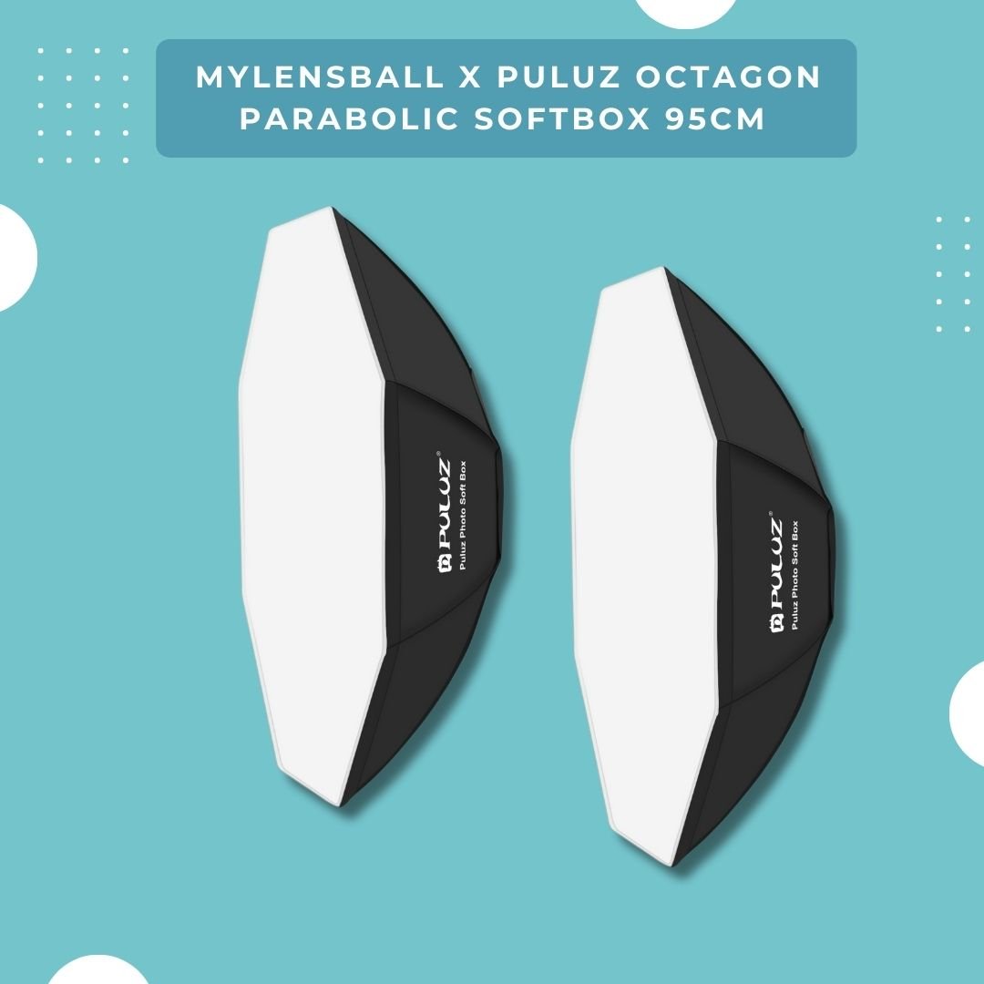 MyLensBall x Puluz Octagon Parabolic Softbox 95cm - mylensball.com.au