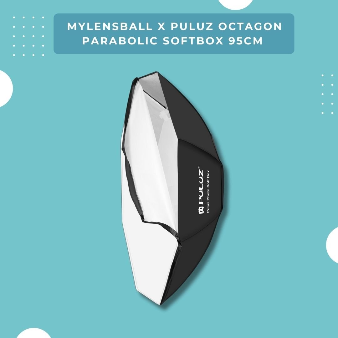 MyLensBall x Puluz Octagon Parabolic Softbox 95cm - mylensball.com.au