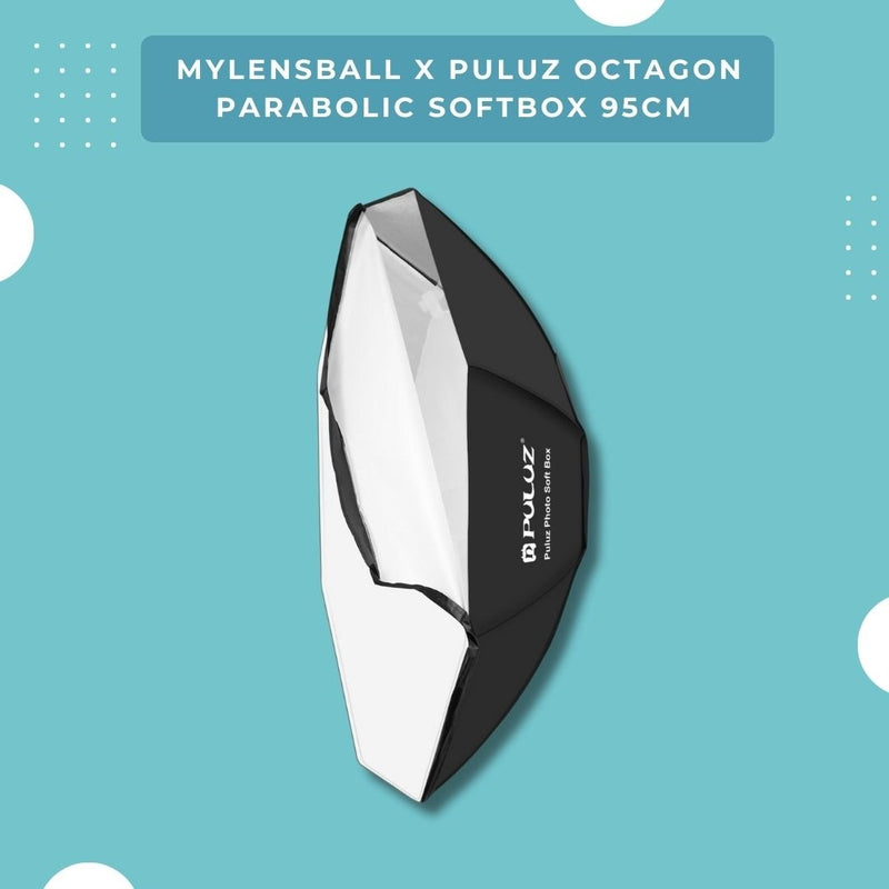 MyLensBall x Puluz Octagon Parabolic Softbox 95cm - mylensball.com.au