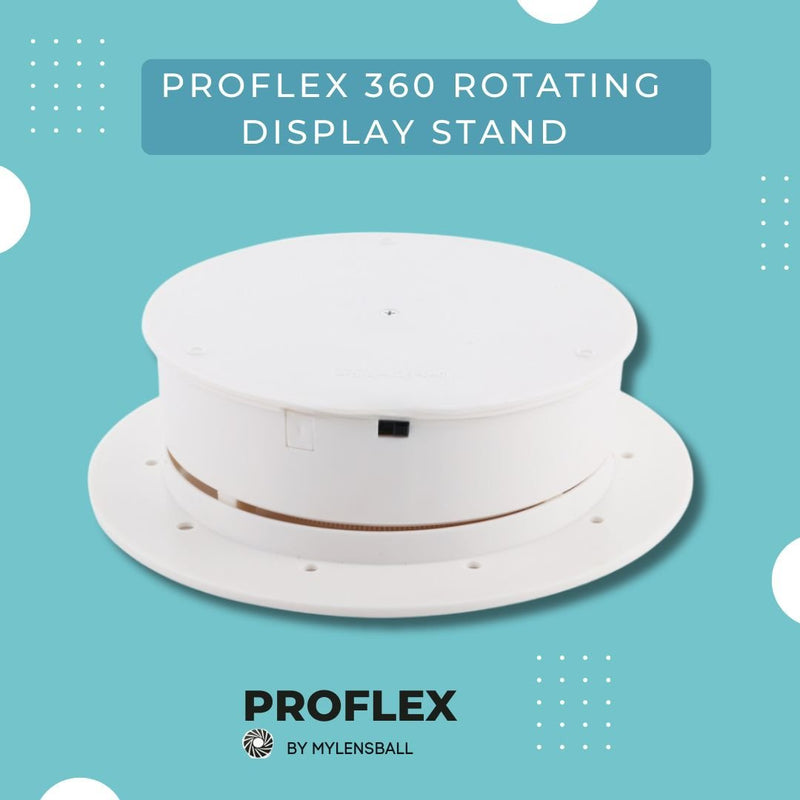 ProFlex 360° Rotating Display Turntable - Product Photography Stand - mylensball.com.au