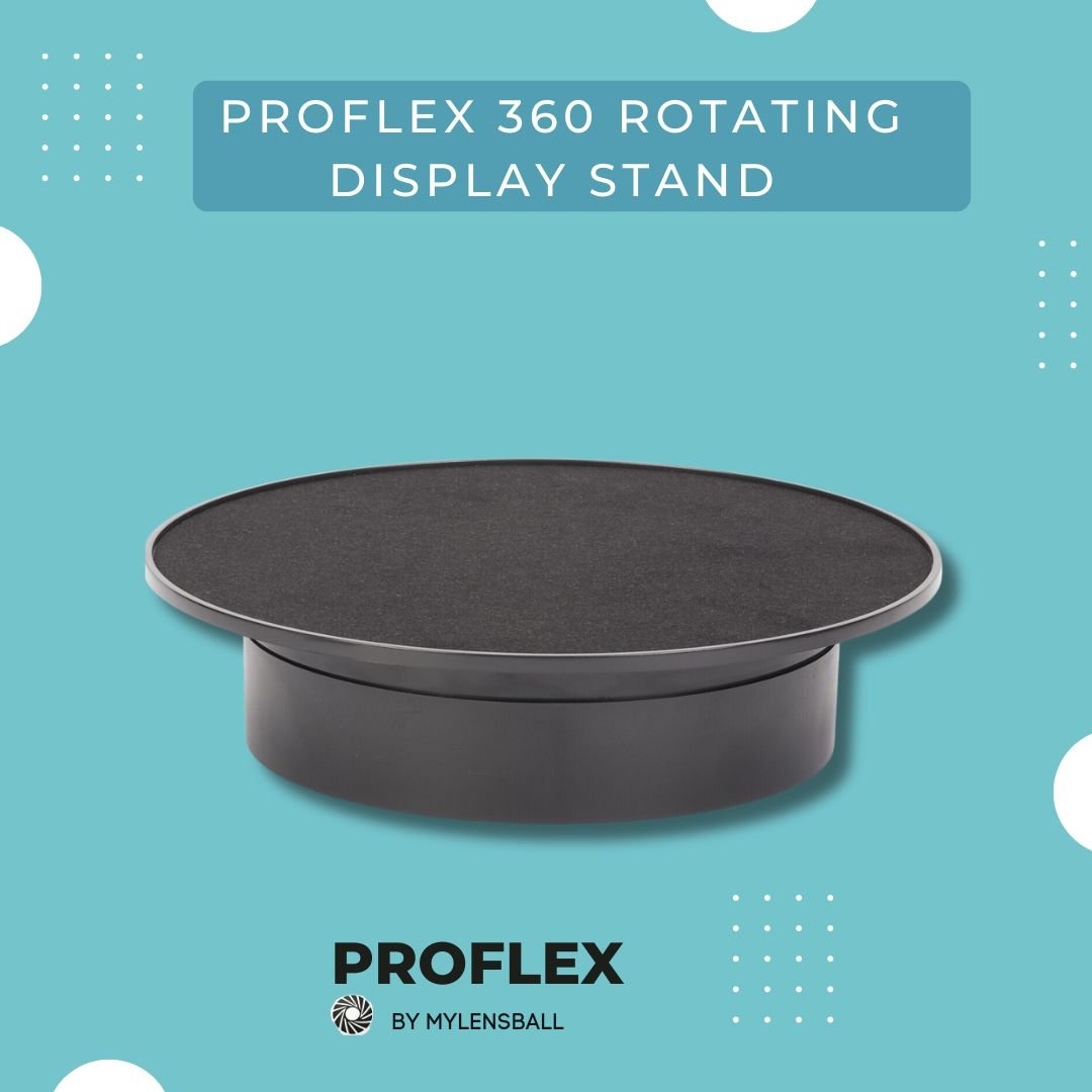 ProFlex 360° Rotating Display Turntable - Product Photography Stand - mylensball.com.au