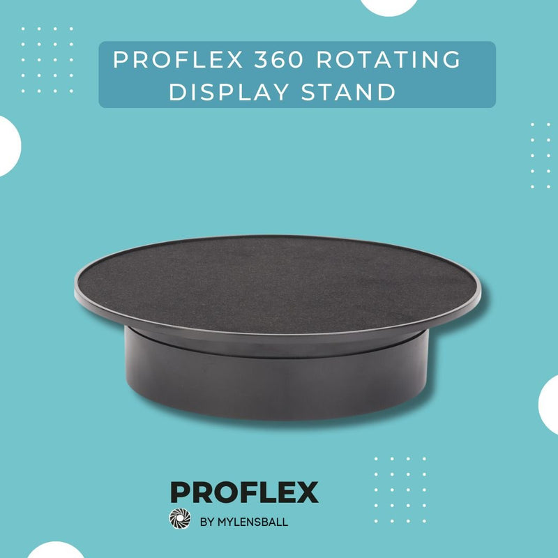 ProFlex 360° Rotating Display Turntable - Product Photography Stand - mylensball.com.au