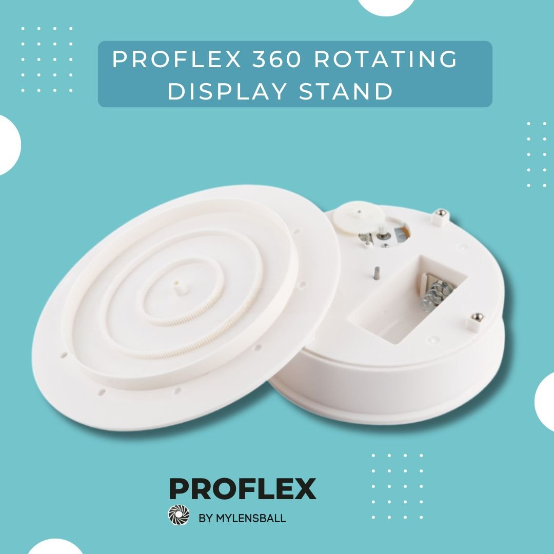 ProFlex 360° Rotating Display Turntable - Product Photography Stand - mylensball.com.au