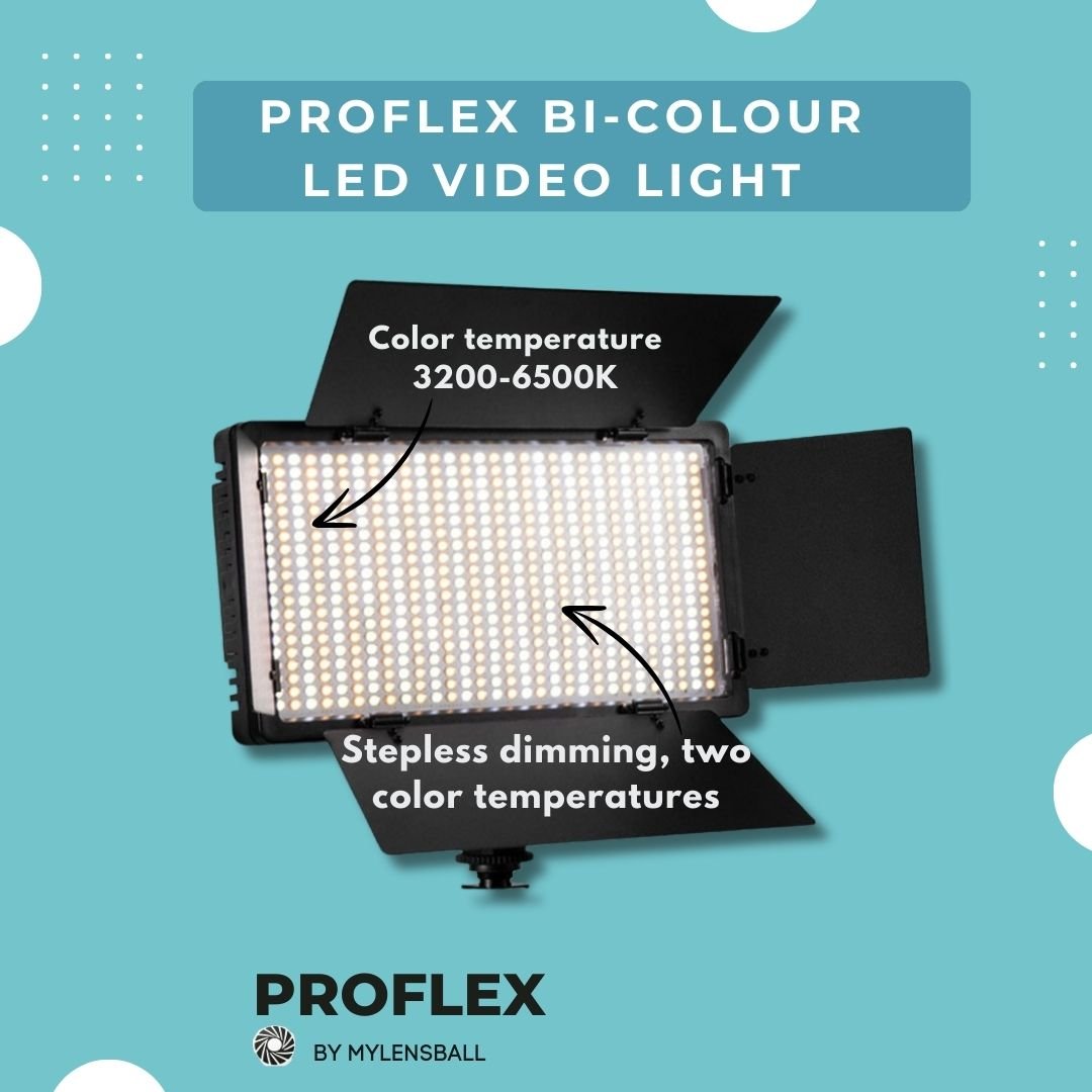 ProFlex 40W LED Lighting Kit: Versatile and Portable Professional Lighting Solution - mylensball.com.au