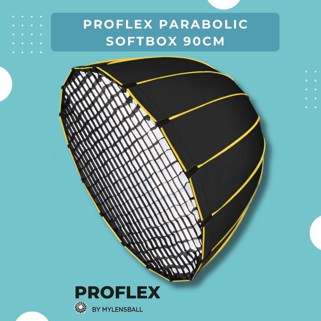 ProFlex Parabolic Softbox 90cm: Professional Lighting Solution for Studio and Outdoor Photography - mylensball.com.au