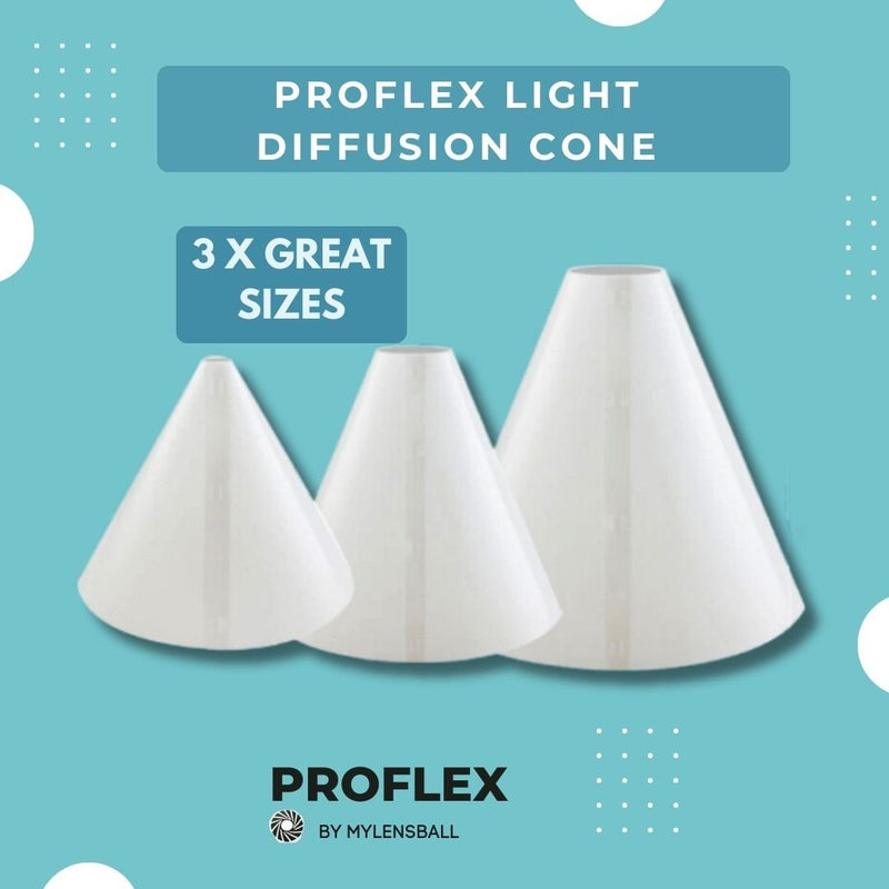 ProFlex Product Photography Light Diffusion Cone - mylensball.com.au