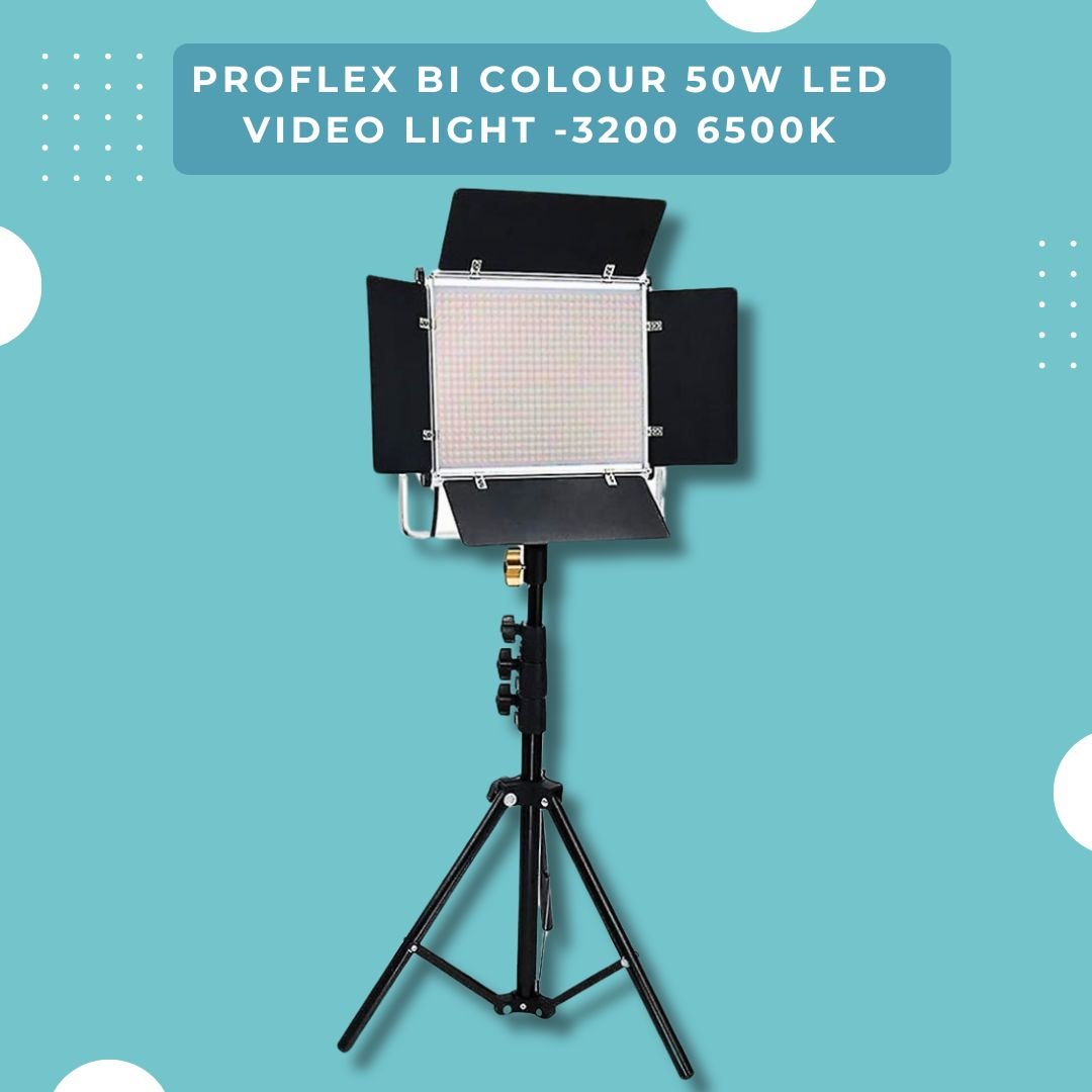 ProFlex W50 LED Panel Video Light Kit: Illuminate Your Creativity - mylensball.com.au