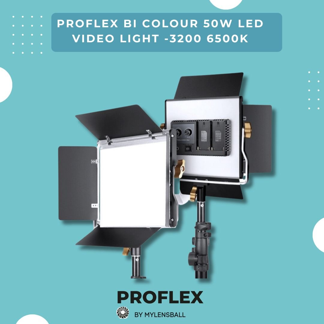 ProFlex W50 LED Panel Video Light Kit: Illuminate Your Creativity - mylensball.com.au