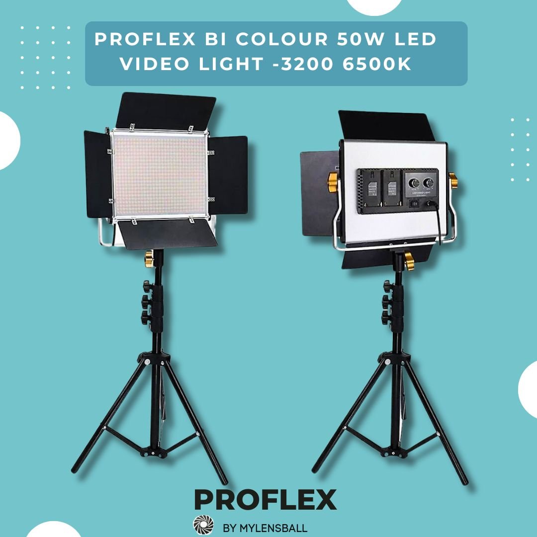 ProFlex W50 LED Panel Video Light Kit: Illuminate Your Creativity - mylensball.com.au