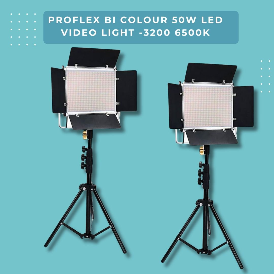 ProFlex W50 LED Panel Video Light Kit: Illuminate Your Creativity - mylensball.com.au