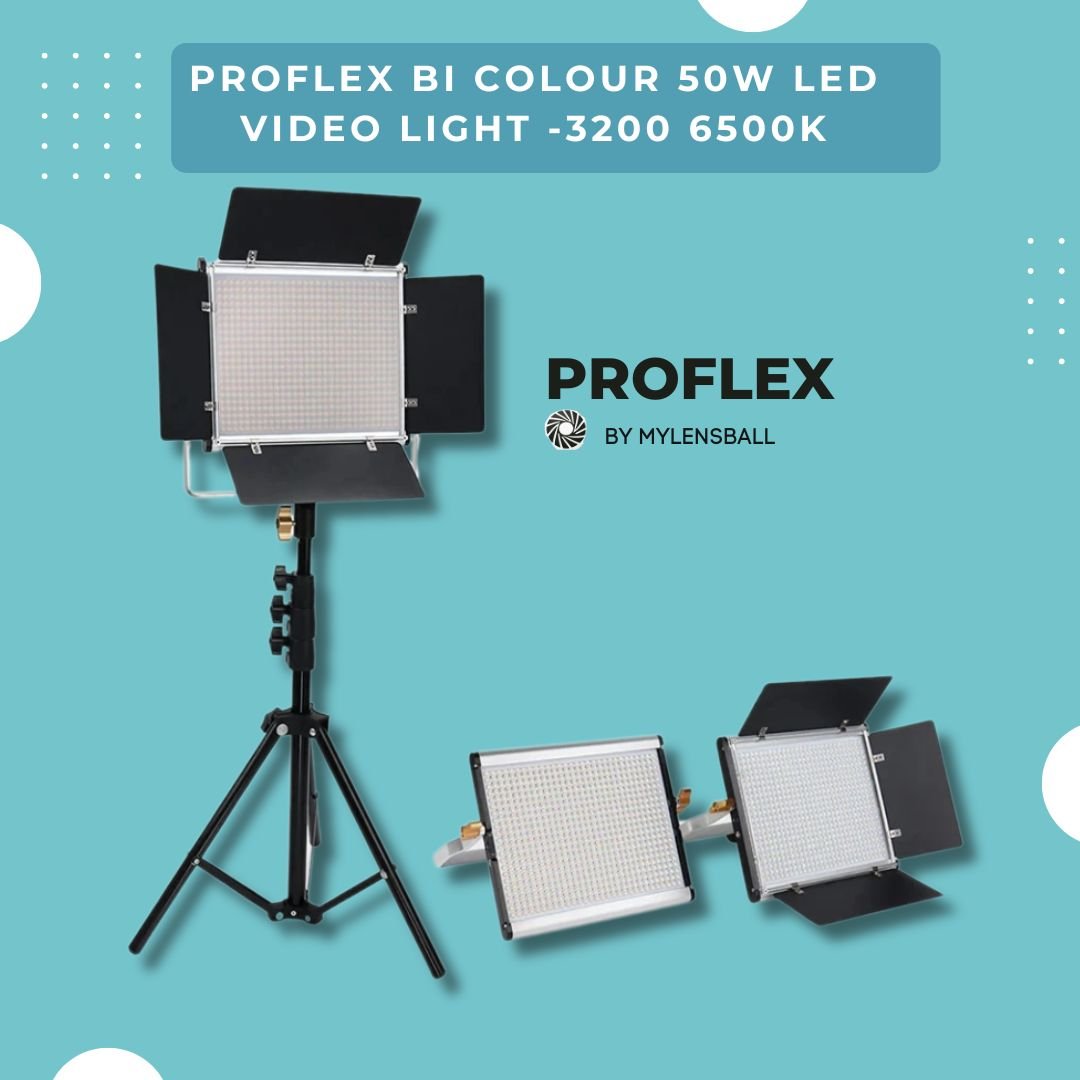 ProFlex W50 LED Panel Video Light Kit: Illuminate Your Creativity - mylensball.com.au