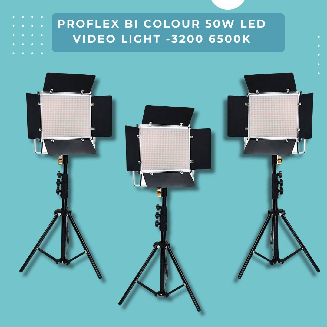 ProFlex W50 LED Panel Video Light Kit: Illuminate Your Creativity - mylensball.com.au